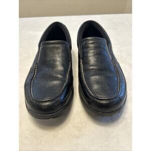 Rockport Men’s Shoes Size 10.5 W Wide Black Leather Slip On Casual Comfort XCS